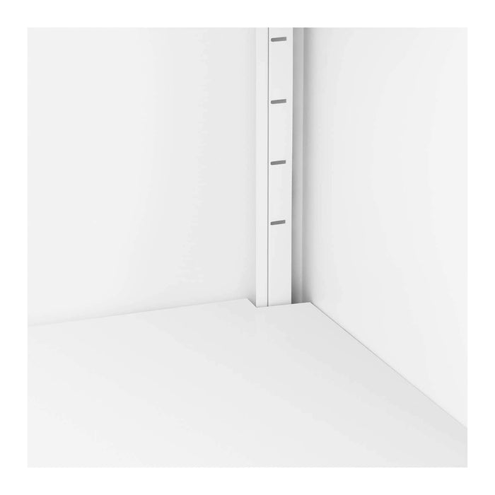 Armadio per ufficio con serratura 40 x 915 x 102 cm acciaio bianco 14_0006029