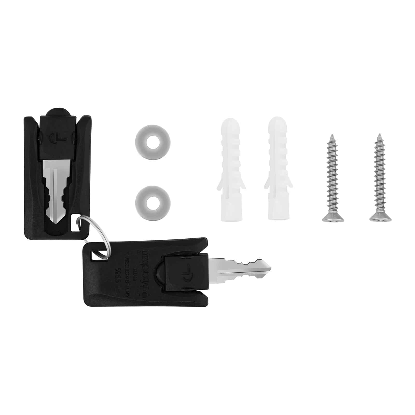 Armadio per ufficio con serratura 40 x 915 x 102 cm acciaio bianco 14_0006029