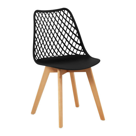 Set 4 sedie soggiorno sala da pranzo ristoranti, bar, uffici e sale d'attesa 150 kg max nero 14_0006012