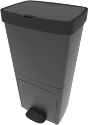 Separatore rifiuti per la cucina - Separazione rifiuti - 70 litri - Grigio