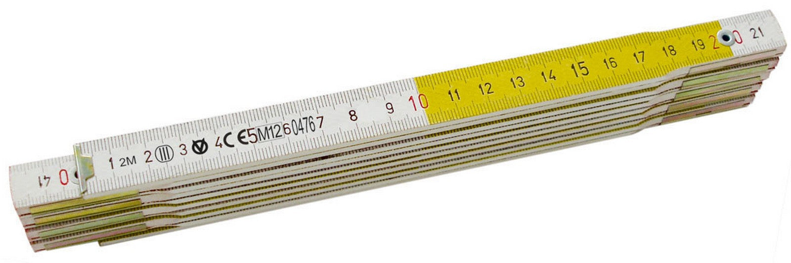 doppio metro bianco/giallo 10 aste da 16 mm cod:ferx.10262