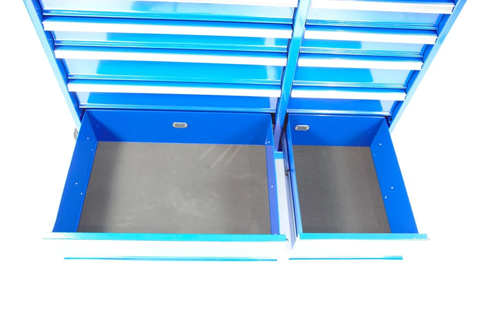 Carrello portautensili, 16 cassetti, serie Professional, blu