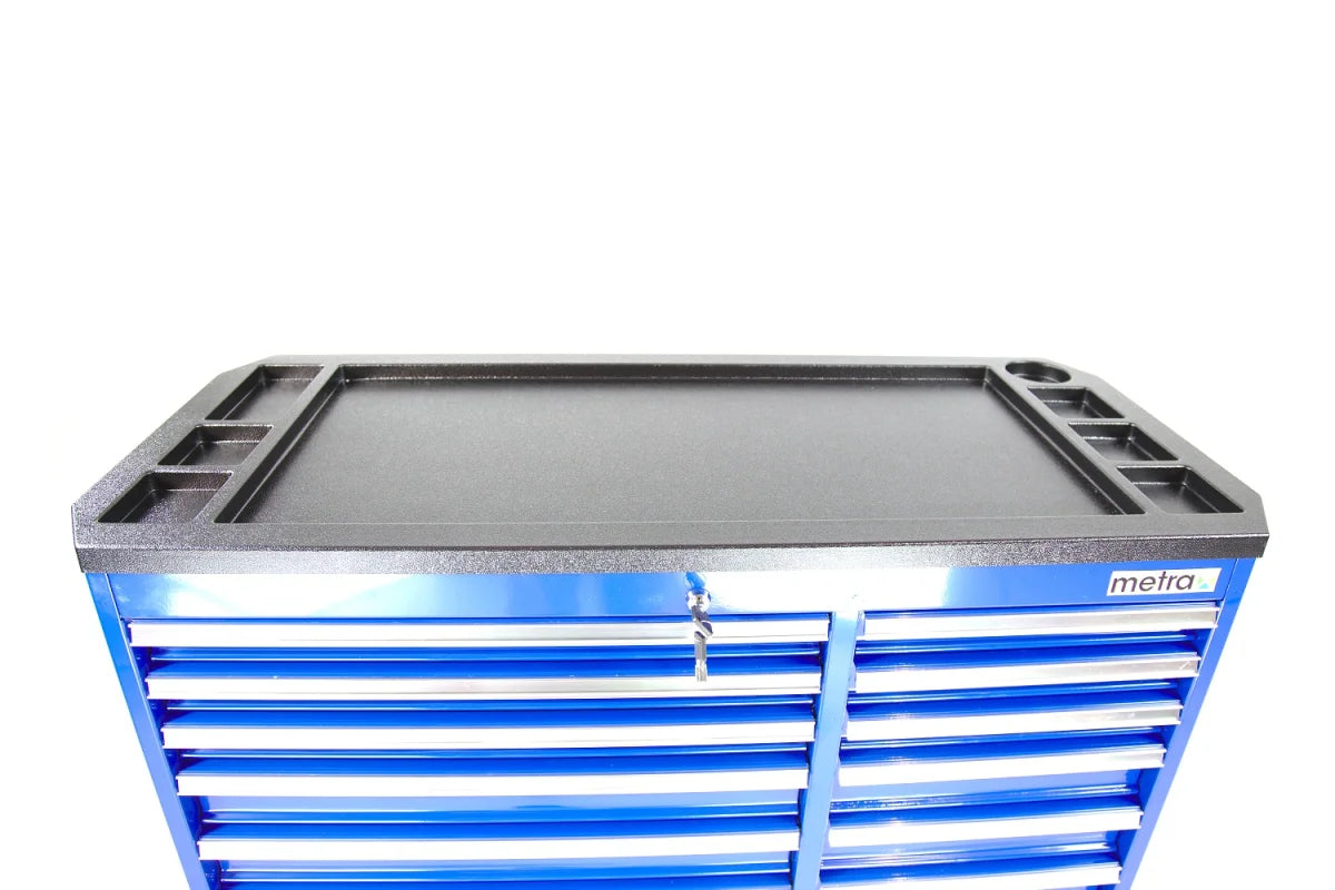 Carrello portautensili, 16 cassetti, serie Professional, blu