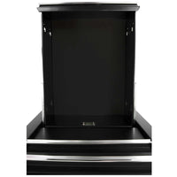 Mobiletto portautensili nero, stretto, 7 cassetti