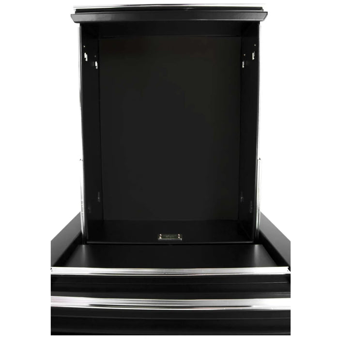 Mobiletto portautensili nero, stretto, 7 cassetti