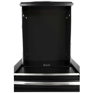 Mobiletto portautensili nero, stretto, 7 cassetti