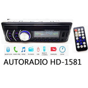 Trade Shop - Autoradio Stereo Bluetooth Fm Auto Mp3 Usb Sd Card Aux Radio Con Telecomando -