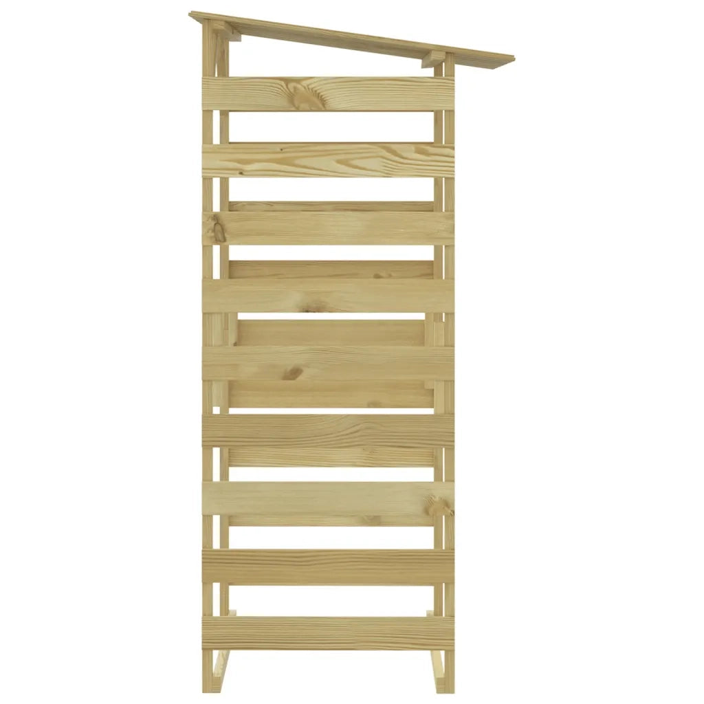 Pergola con Tetto 100x90x200 cm in Legno di Pino Impregnato 318380