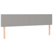 Testiera | Testata Grigio Chiaro 180x5x78/88 cm in Tessuto