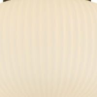 Plafoniera Contemporanea Lumina Acciaio Bianco Vetro Nero 1 Luce E27