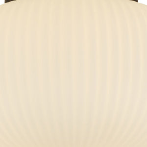 Plafoniera Contemporanea Lumina Acciaio Bianco Vetro Nero 1 Luce E27