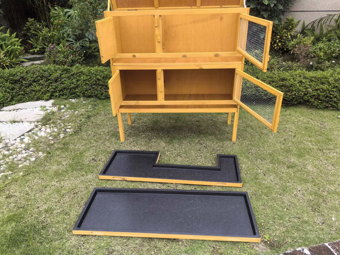 Conigliera, conigliera a due piani per piccoli animali