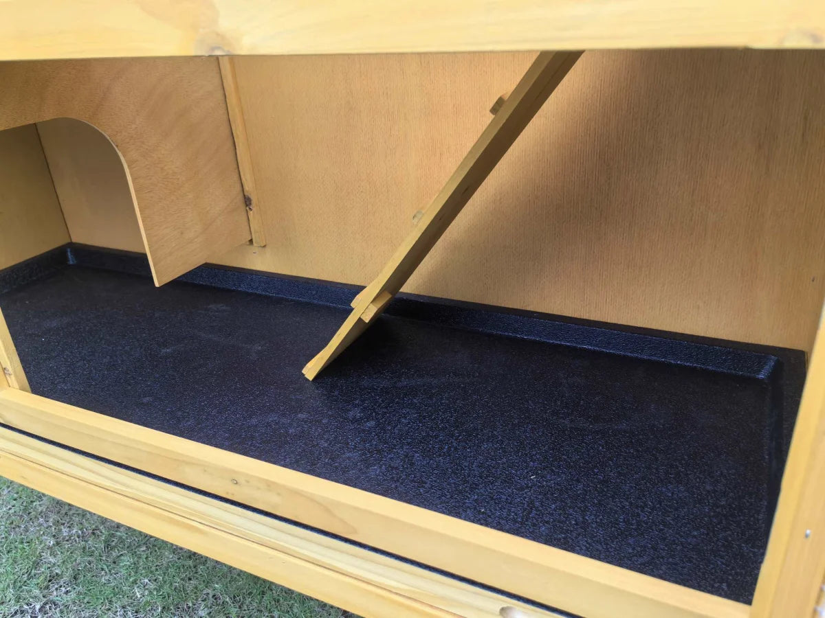 Conigliera, conigliera a due piani per piccoli animali