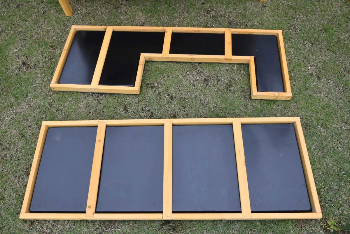 Conigliera, conigliera a due piani per piccoli animali