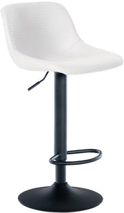 Sgabello Loft bianco,Finta pelle