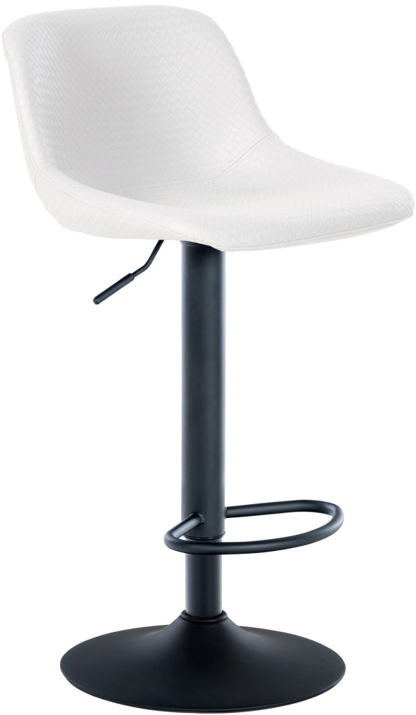 Sgabello Loft bianco,Finta pelle