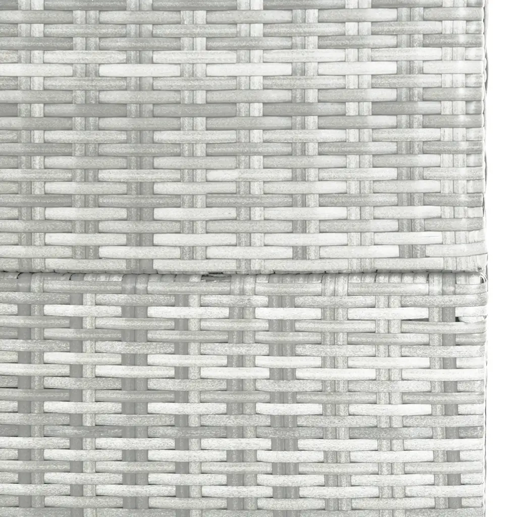 Baule da Giardino Grigio Chiaro 150x100x100 cm in Polyrattan