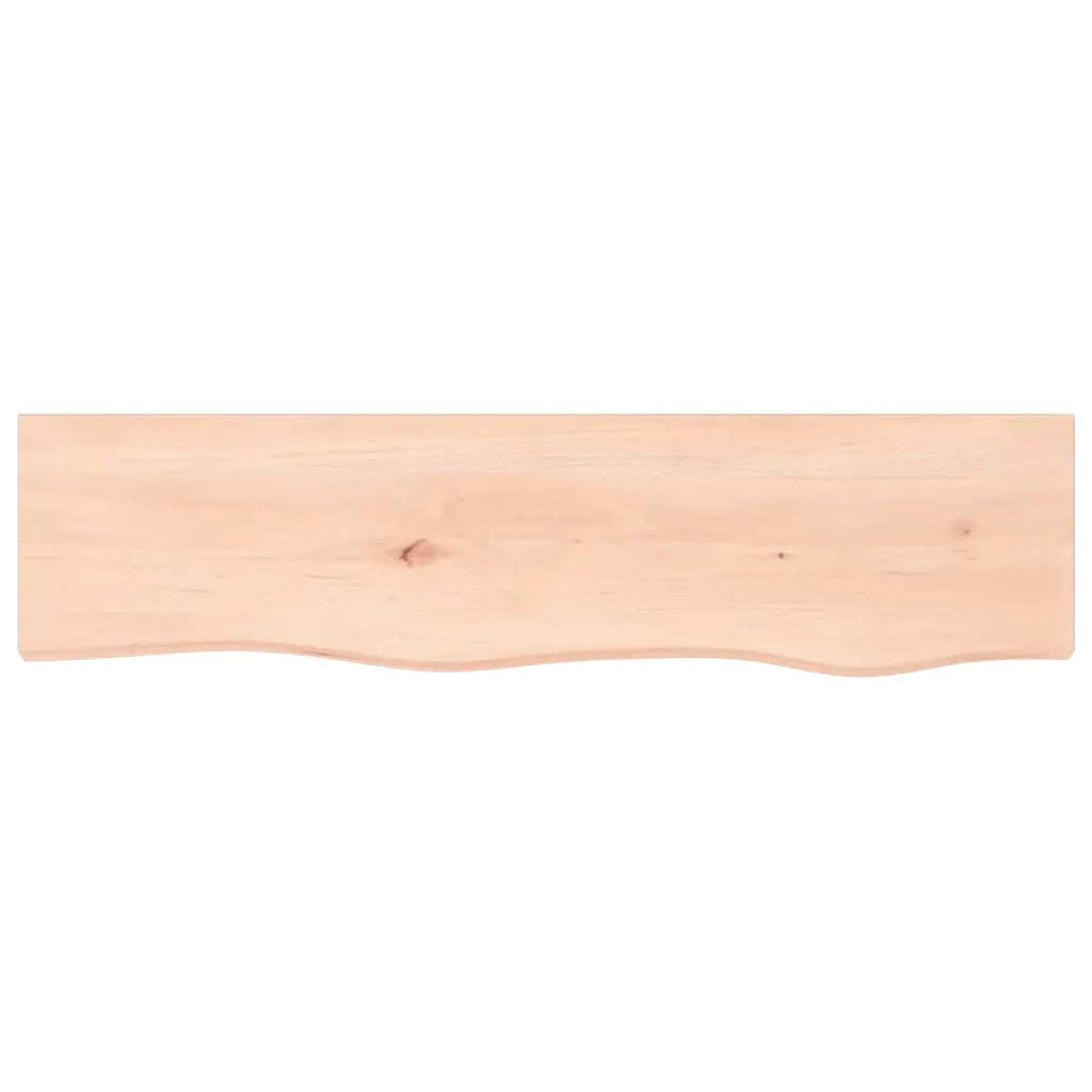 Ripiano a Parete 80x20x6 cm Legno Massello Rovere Non Trattato 363541