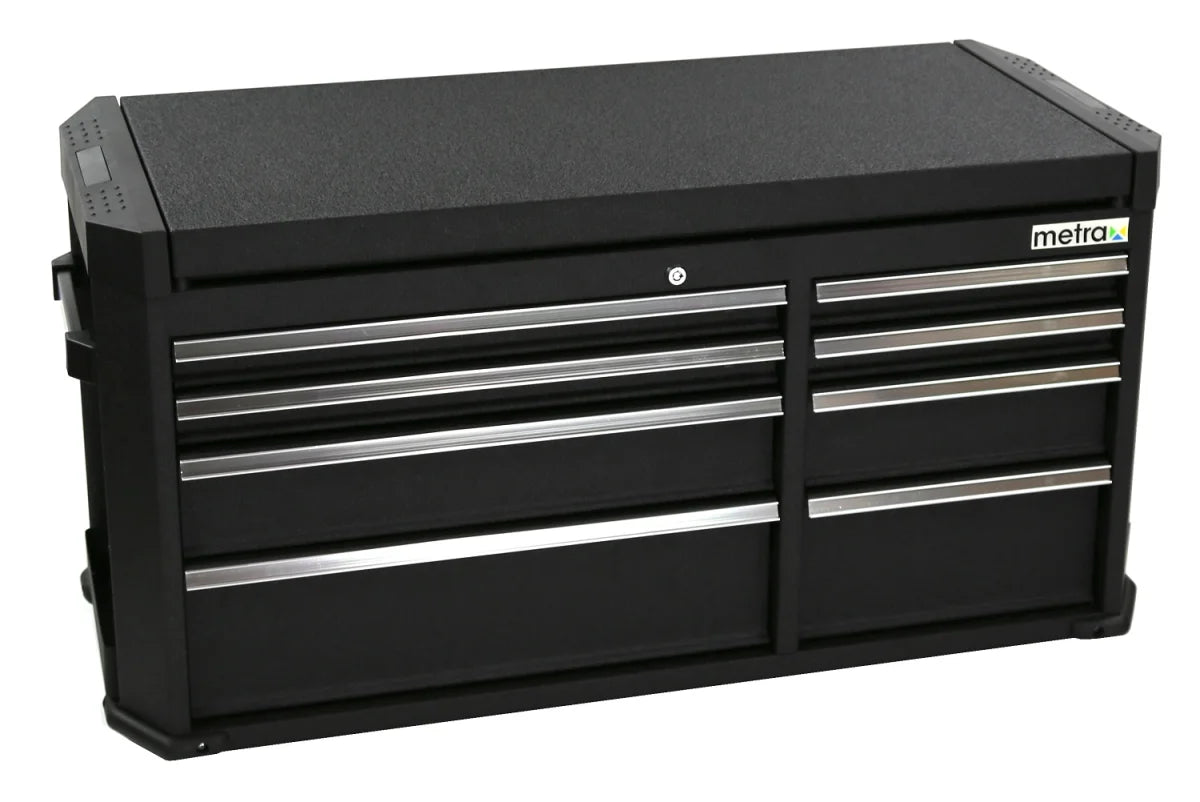 Attacco, nero per carrelli da officina larghi