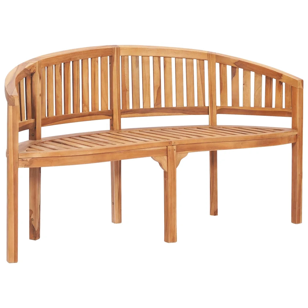Set Salotto da Giardino 5 pz Design Curvo in Massello di Teak cod mxl 35710