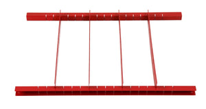 Divisori per cassetti, set rosso, per carrelli da officina