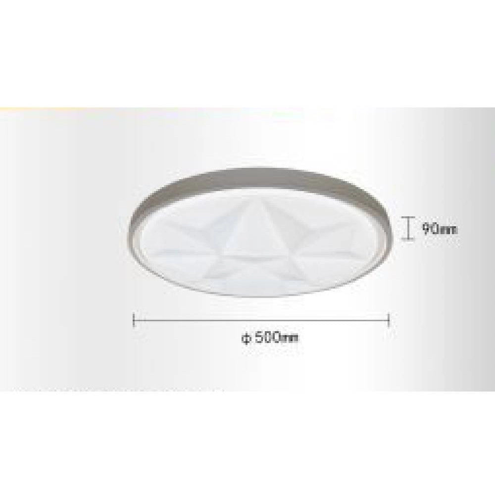 Trade Shop - Lampadario Da Soffitto Plafoniera Con 3 Colori Di Luce Design Moderno 60w Pn093c -