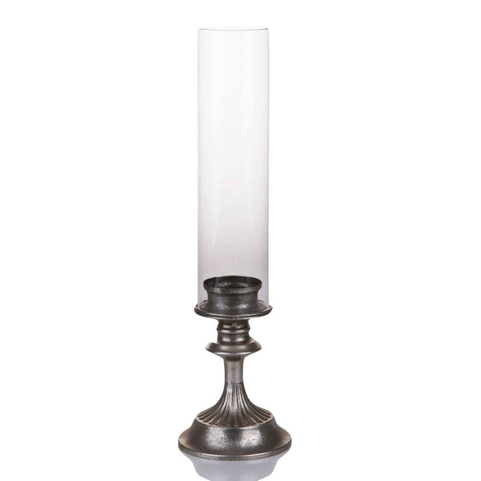 Porta Candele con Parafiamma Anticato 45 cm