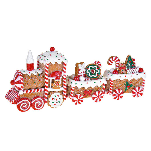 Trenino con Dolci Biscotti di Natale 33 cm Decorazione Natalizia