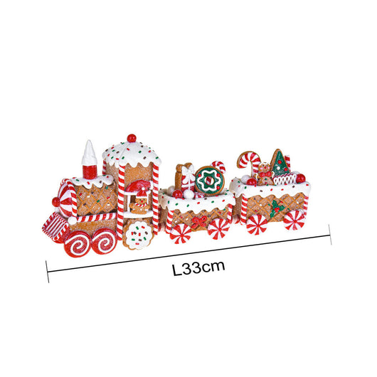 Trenino con Dolci Biscotti di Natale 33 cm Decorazione Natalizia