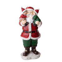 Babbo Natale con Bambini in Braccio Decorazione Natalizia 21 cm