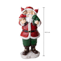 Babbo Natale con Bambini in Braccio Decorazione Natalizia 21 cm
