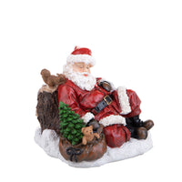 Babbo Natale Addormentato Decorazione Natalizia 28 cm