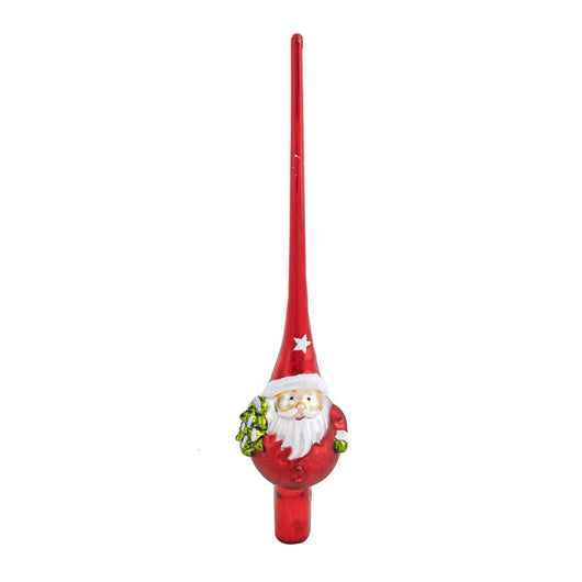 Puntale Albero con Babbo Natale 26 cm Decorazioni Natalizie