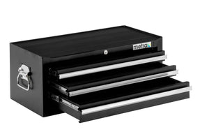 Cassetta degli attrezzi, parte superiore, 3 cassetti, colore nero