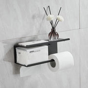 Tas per il gabinetto grande con doppia piastra, contenitore per il gabinetto, spazio di stoccaggio per asciugamani umidi, borse, per bagno e cucina, nero