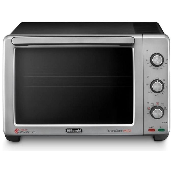 De'Longhi EO24752 Sfornatutto Midi Fornetto Elettrico Ventilato 24 L 2000 W 7 Funzioni con Grill colore Argento