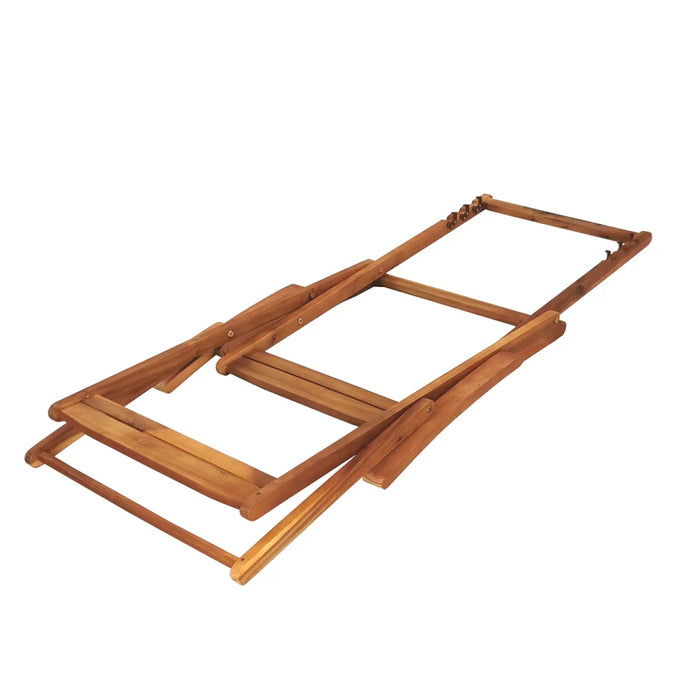 Lettino da giardino, lettino relax, sdraio, sedia a sdraio con rivestimento in tessuto rosso