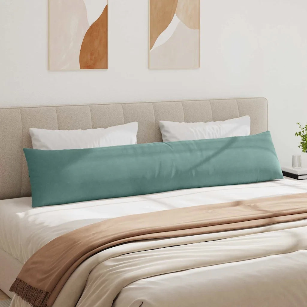 Cuscini da Divano 2 pcs Verde Mare 200 x 40 cm Tessuto in Cords