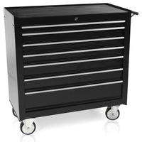 Carrello portautensili largo, 7 cassetti S47, colore nero