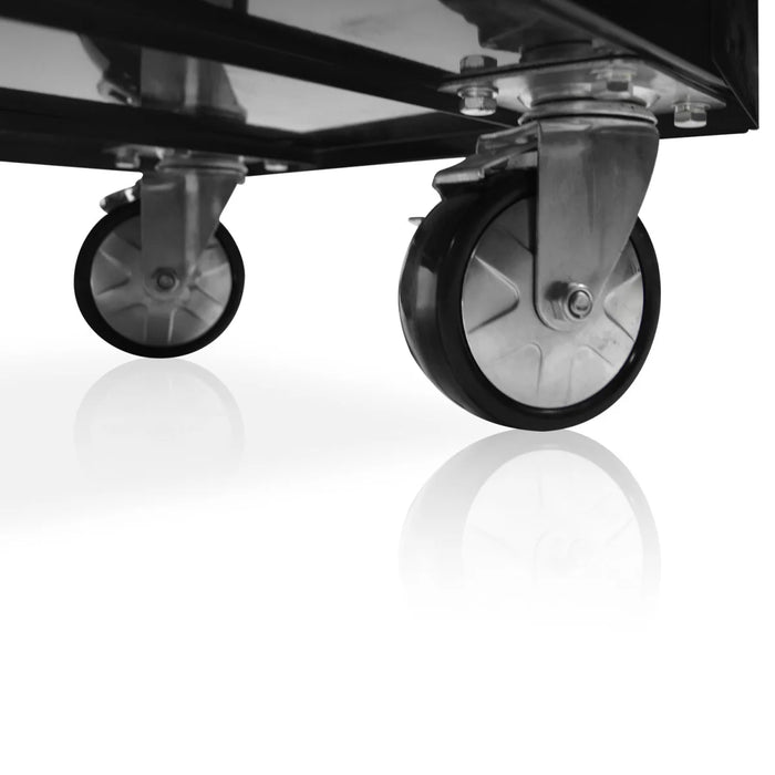 Carrello portautensili largo, 7 cassetti S47, colore nero