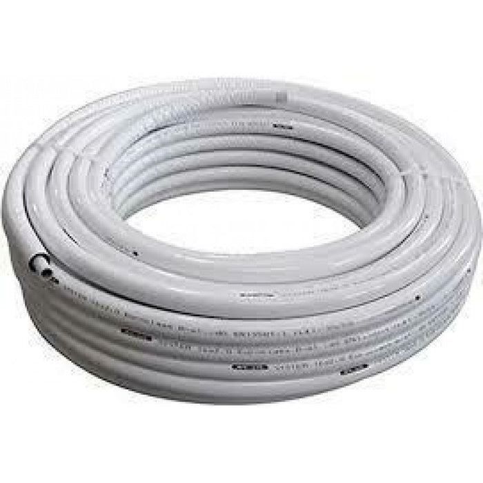 Tubo multistrato coibentato d.20 x2,00 rotolo ml.50 bianco b06x91