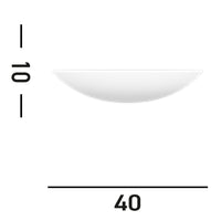 Applique Contemporanea Malta Porcellana - Ceramica Bianco 1 Luce E27