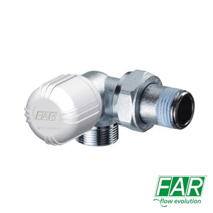 Valvola Termostatizzabile 1/2" FAR 1617 Ad Angolo Destro