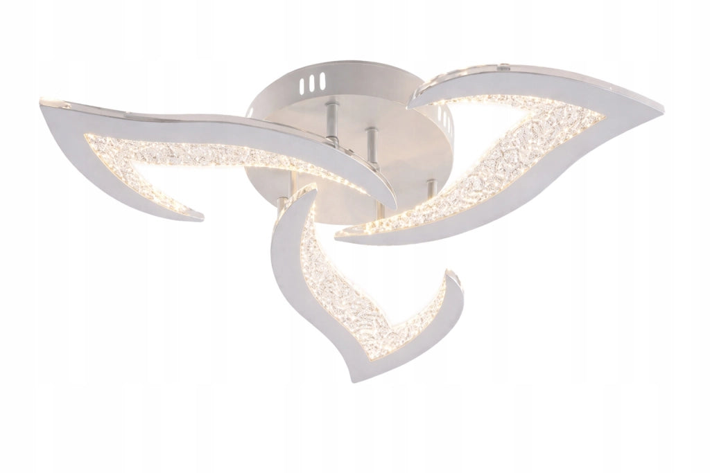 Plafoniera LED Vargo 42W bianca a fiore telecomando