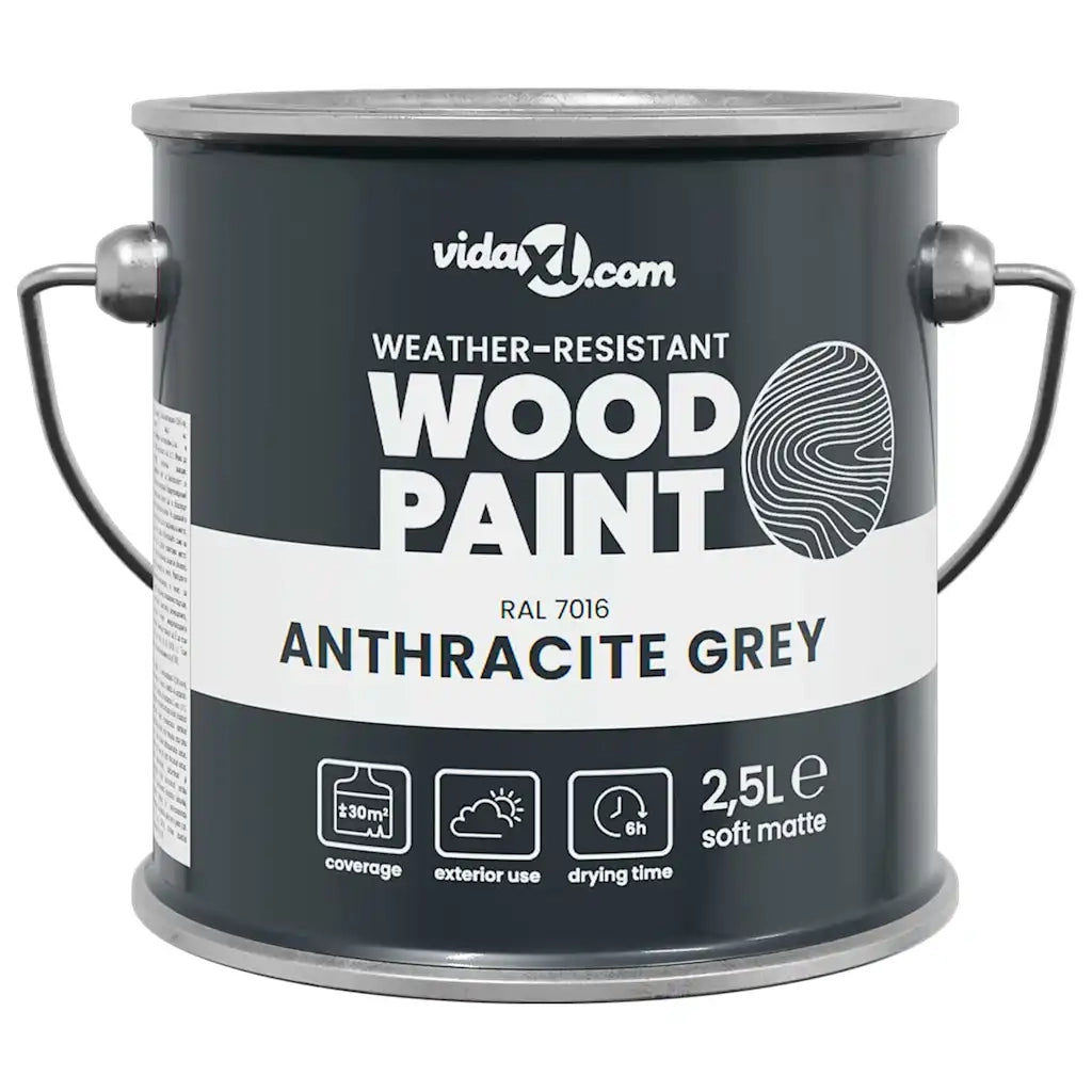 Vernice per legno Grigio 2,5 L Stampa da parete CFW4962755
