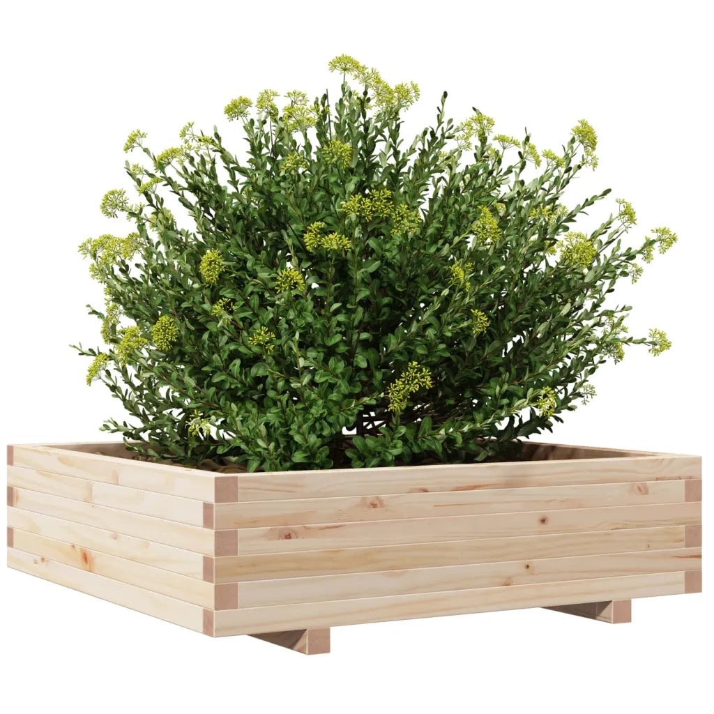 Fioriera da Giardino 90x90x26,5 cm in Legno Massello di Pino 847313