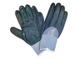 GUANTI DA LAVORO BLACK DOT AIRFLEX- - tg.8 - 12 pezzi AUSTRALIAN