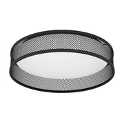 Plafoniera Contemporanea Luppineria Acciaio Nero Luce Led Integrato 20W