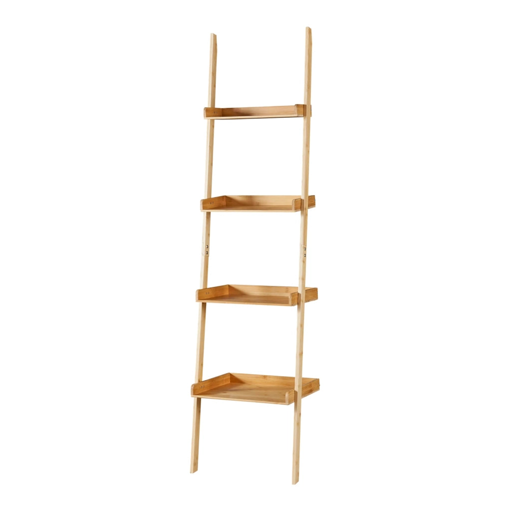 Scaffale a scala in bambù 176 x 44 cm naturale 03_0007722