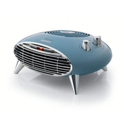 Termoventilatore da tavolo 2000W - Stufetta elettrica Celeste - Silenzioso con Termostato